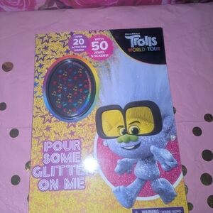 Trolls World Tour Activity Book with Stickers - Yellow and Blue